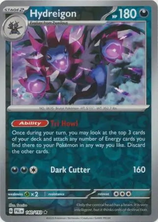 Paldea Evolved Hydreigon #140/193 reverse holo